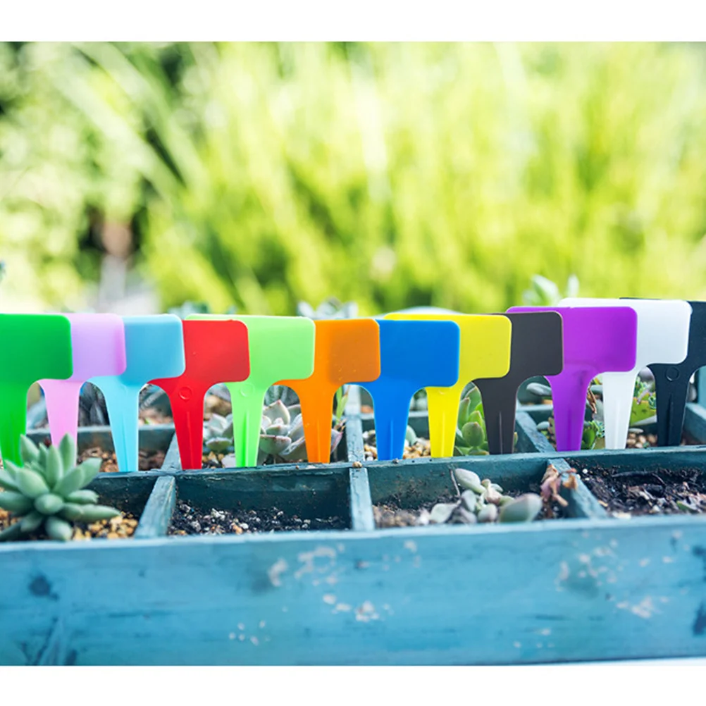 

120pcs Flower Label Tags T Shape Mini Plant Thickened Pp Waterproof Garden Marker For Seedling Identification Landscape