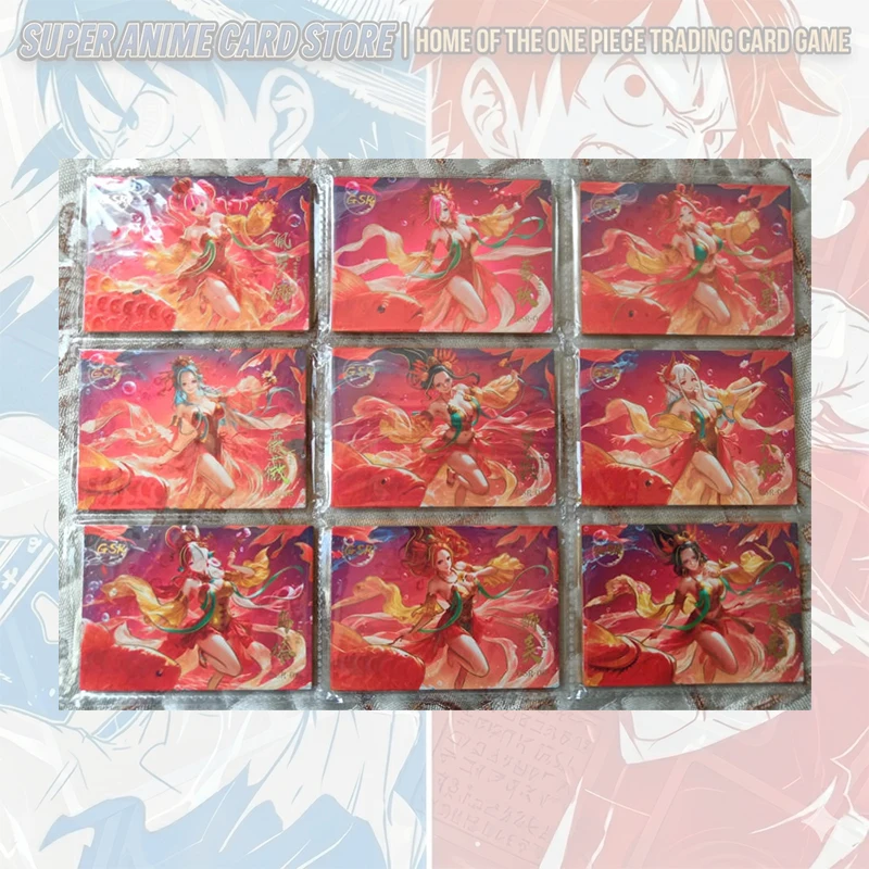 Japanese Anime One Piece Card Set Yamato Nefertari D. Vivi Vinsmoke Reiju Perona Carrot Boa Hancock Nami Uta Collectible Cards