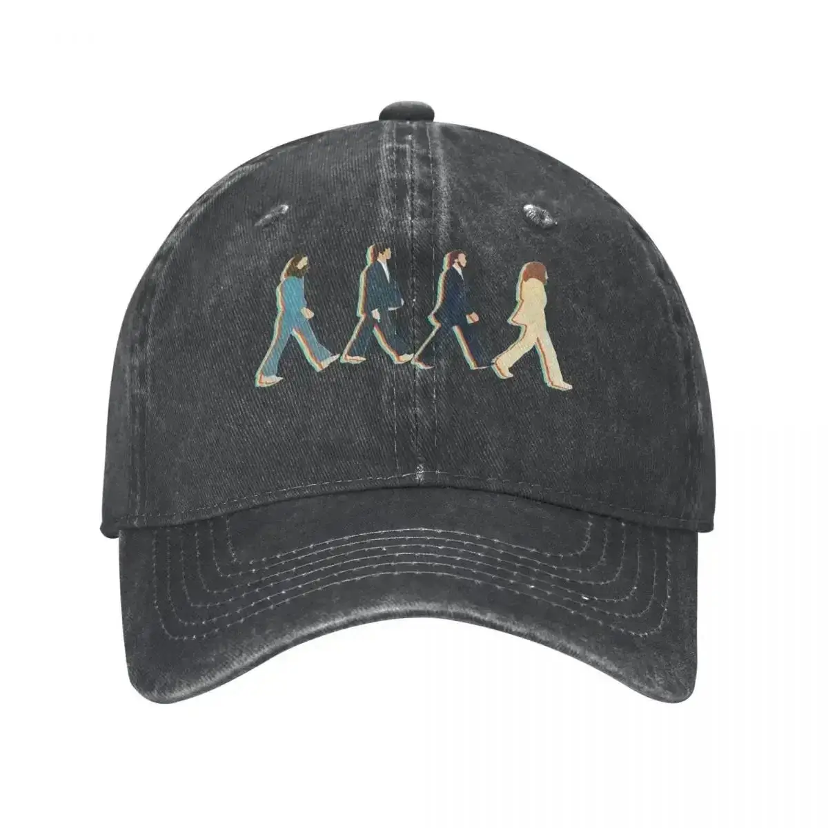 Casual Road Music The Beatles Baseball Caps Unisex Style Distressed Headwear Outdoor Travel Adjustable Fit Hats Cap Sunscreen