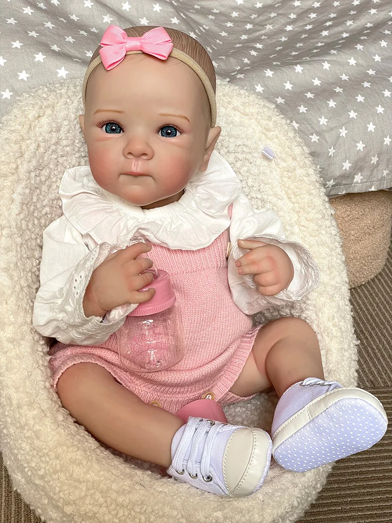 Cokela 20 بوصة/50 سنتيمتر دمية طفل حقيقي ريال لمسة ناعمة الطفل واقعية سيليكون تولد من جديد دمية طفل مع رسم باليد الشعر