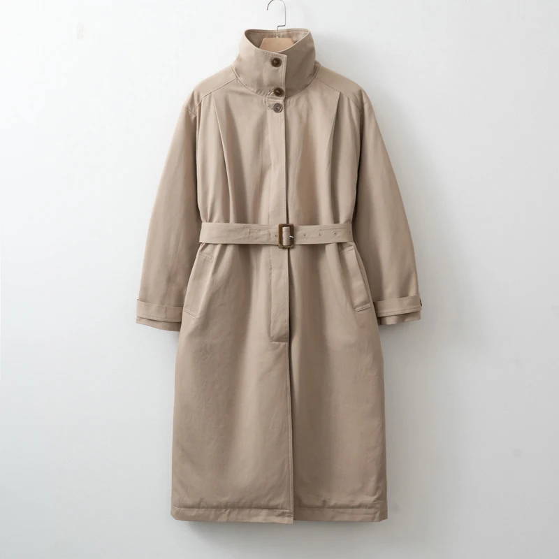 2026 Women Autumn Winter Oversized Trench Long coat Stylish Thick Warm Parkas