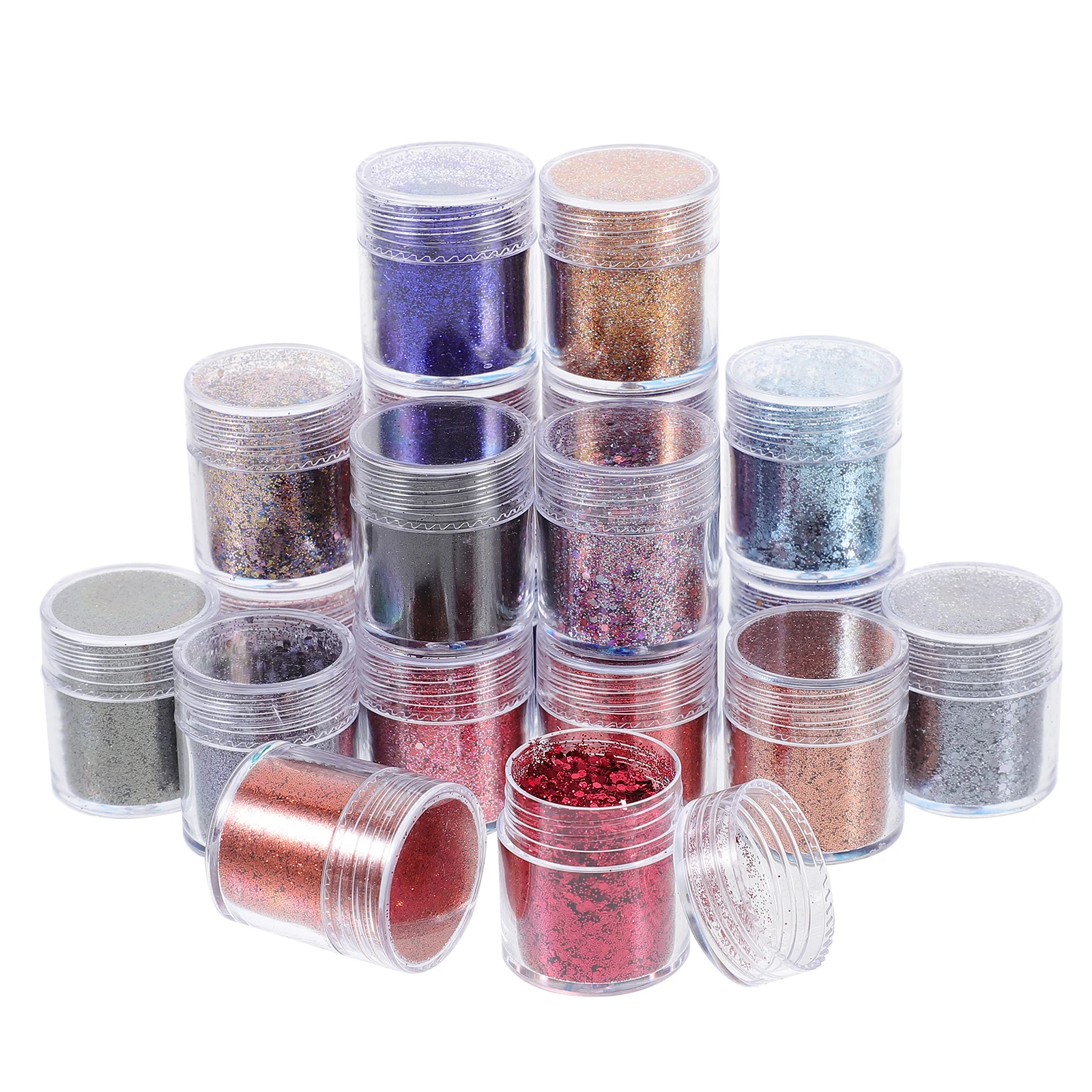 

20pcs Nail Glitter Sequins Gradient Makeup Fine Glitter Supplies Nails Home Decoration Craft Decorations