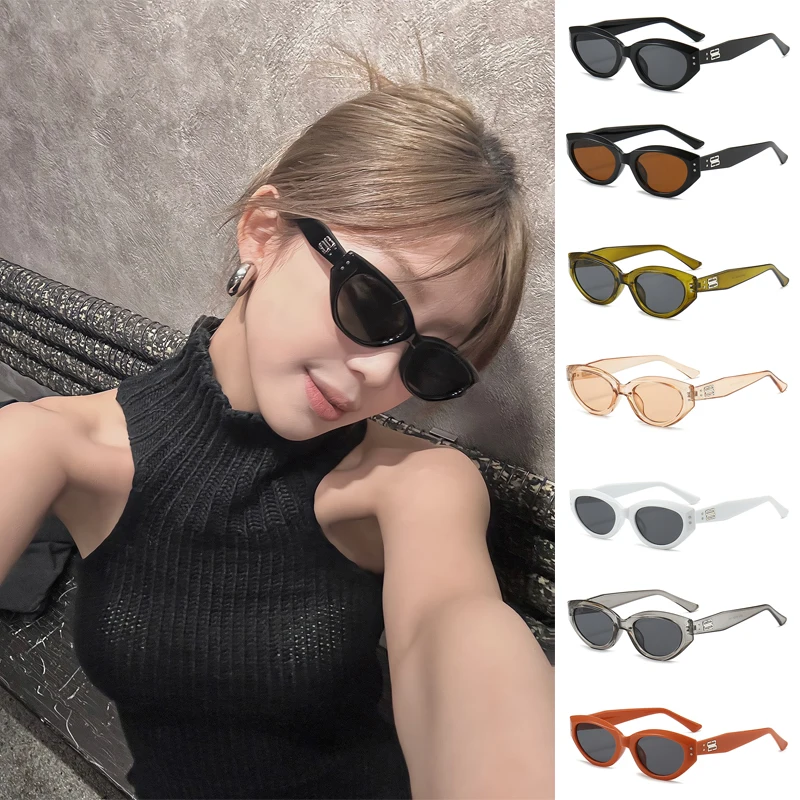 Cat-Eye-Sonnenbrille für Damen und Herren, UV400, Designer-Stil, Rokoko-Spionage, modische Luxus-Designermarke Jennie Korea – Detail 2