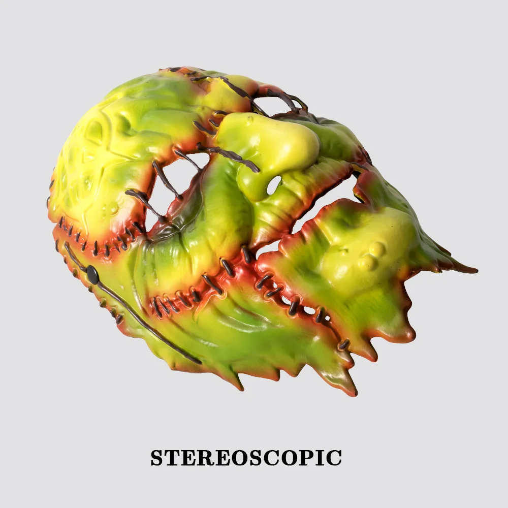 Maschera da strega Masquerade Spaventoso Killer Maschera da diavolo Vestire Realistico Vecchio Viso Halloween Horror Costume Cosplay Maschere spaventose