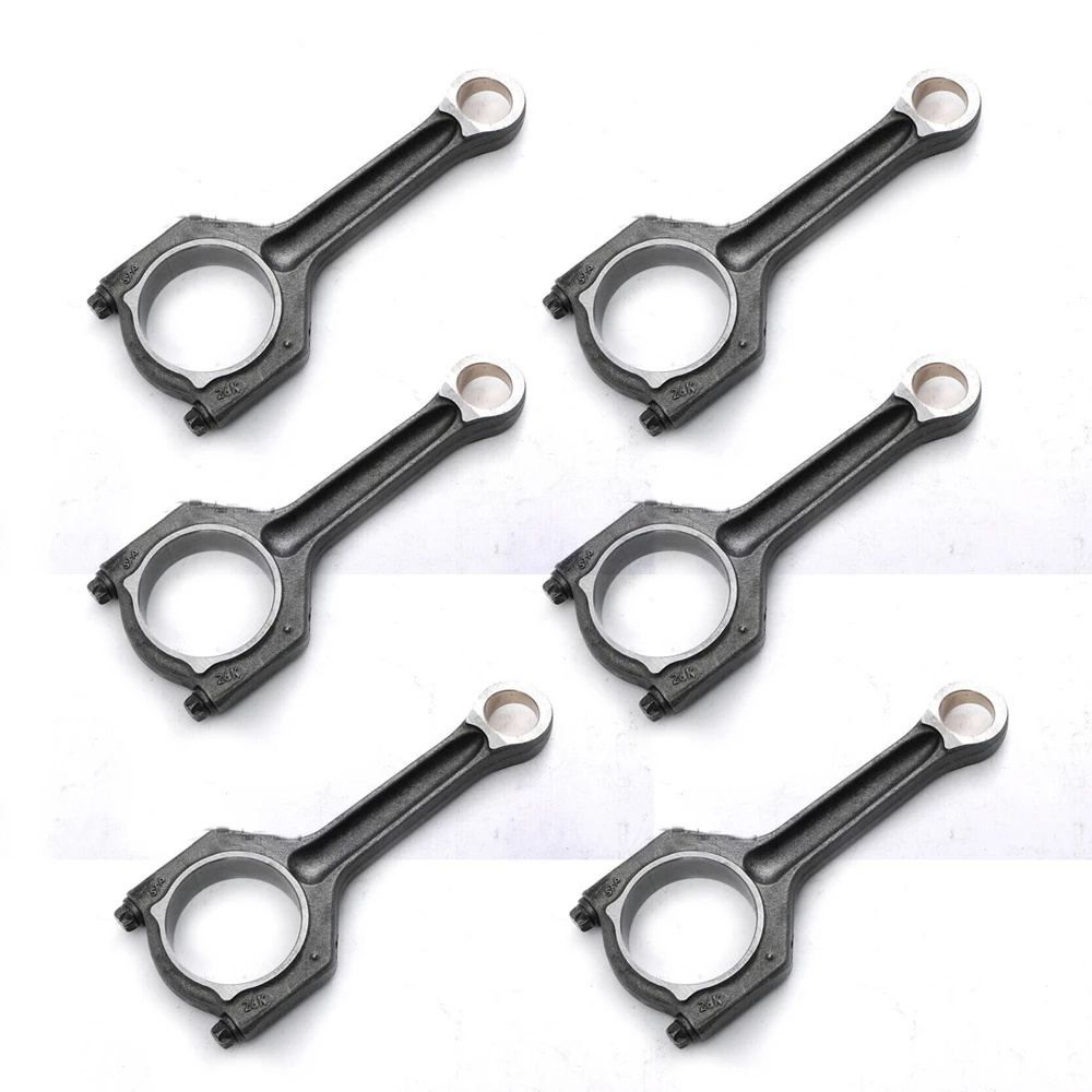 6pcs/Lot For BMW F20 F21 E90 135i 235i 335i 435i 535i 640i X3 X4 X5 X6 3.0L Engine N55B30 N55B30A Connecting Rod Set 11247624615