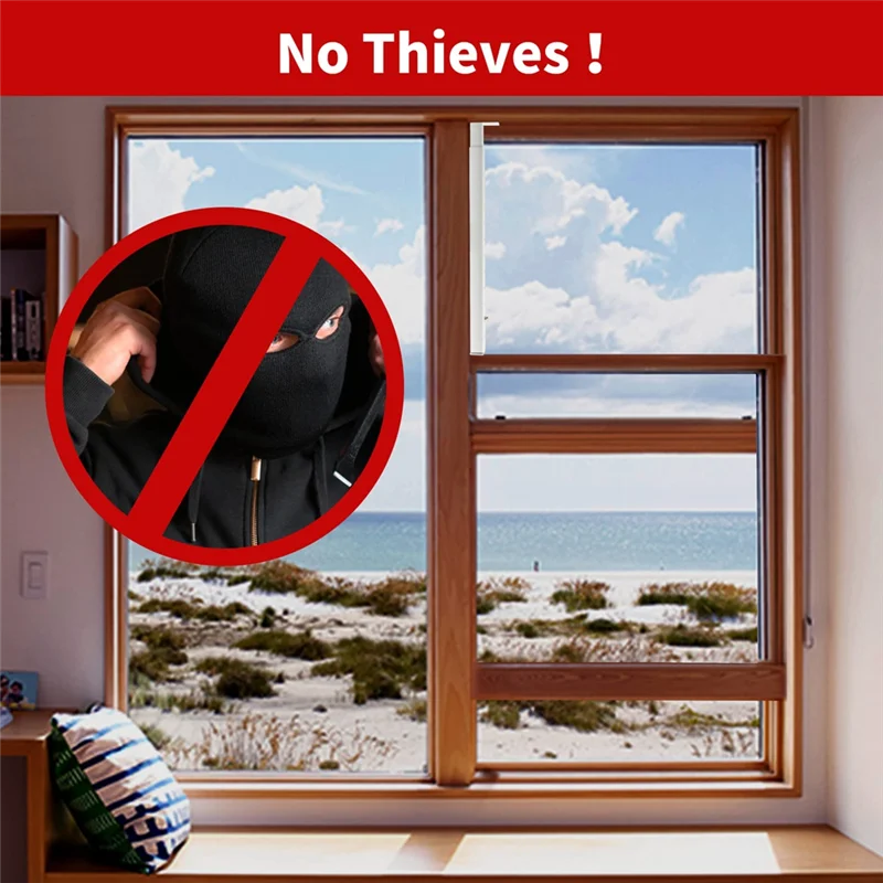 A44Z-Adjustable Window Security Bars (Steel),Window Locks Bars Inside For Prevent Burglary, Window Stoppers For Window