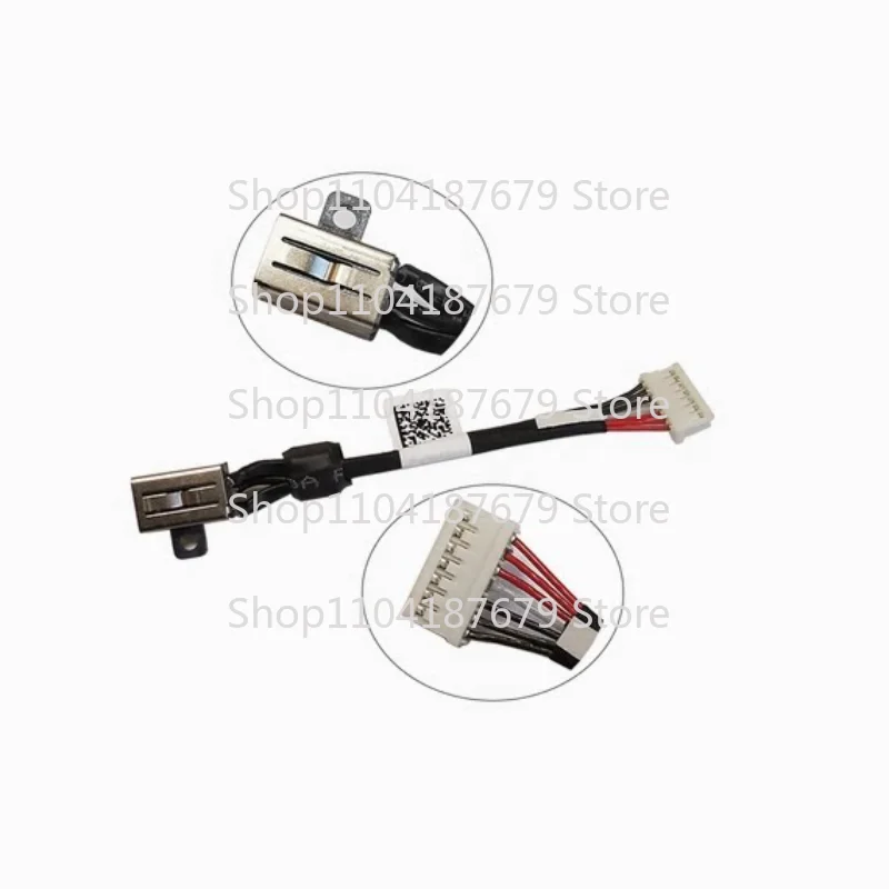 LLL  5pcs DC Power Jack Cable For Dell XPS 15 9550 9560 9570 P56F M5510 M5520 Notebook Charging Socket Replacement