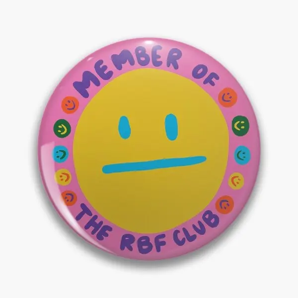 Member Of The Rbf Club  Soft Button Pin Cute Jewelry Badge Women Funny Hat Brooch Cartoon Lover Fashion Lapel Pin Creative Decor