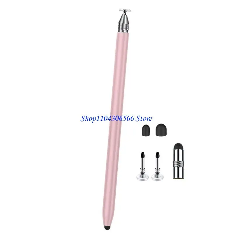 02DD Precisions Styluses Pen Two Tip Design Soft Silicone Nibs Screen Protections Mul