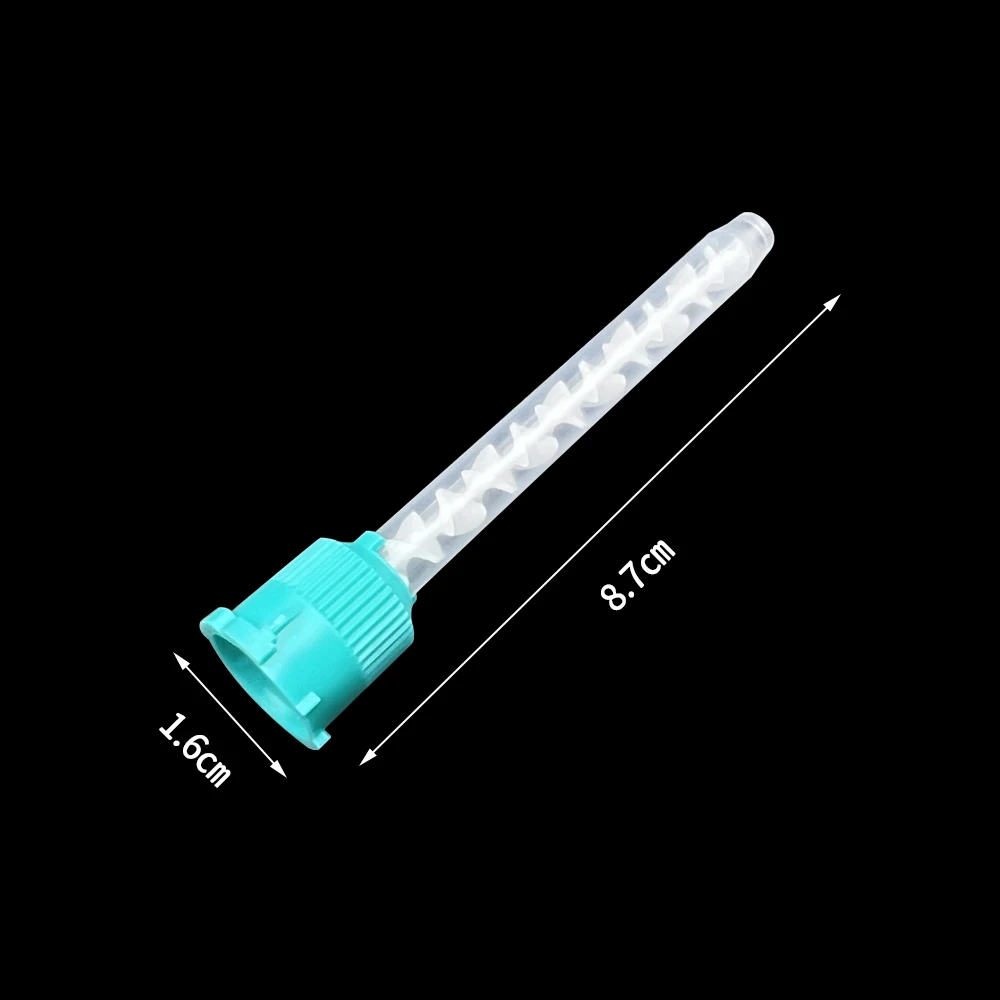 Pistolet d'impression dentaire en caoutchouc de silicone, tête d'assad 1:1, embouts de connexion, buses de poulet, 50 pièces