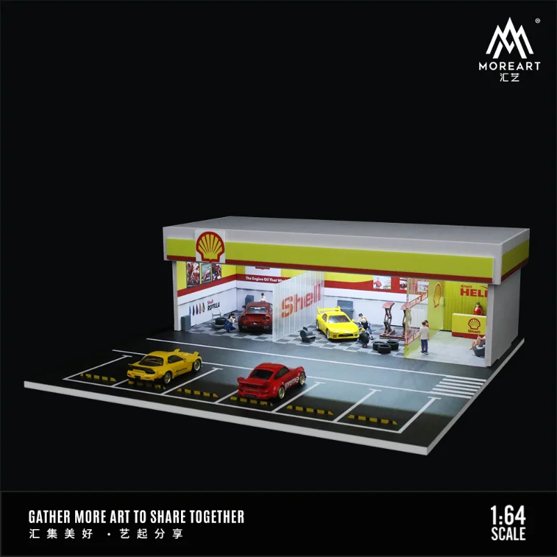 Moreart 1:64 Shell modified shop lighting version of the scene