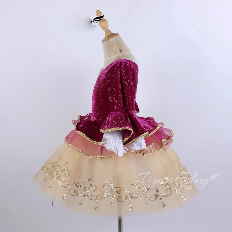 الباليه تنورة رقص الخريف/الشتاء الوافدين الجدد أداء الباليه سوان توتو الرقص ارتداء الأطفال الباليه المنافسة تنورة رقص