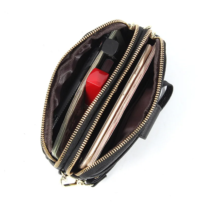 Women's long fashion leather purse holding all matching mobile phone bag coin wallet card bag