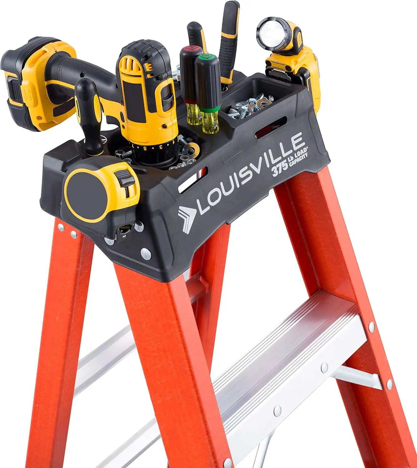 Ladder 8-Foot Fiberglass Step Ladder, 375-Pound Load Capacity, Type IAA, FS1408HD