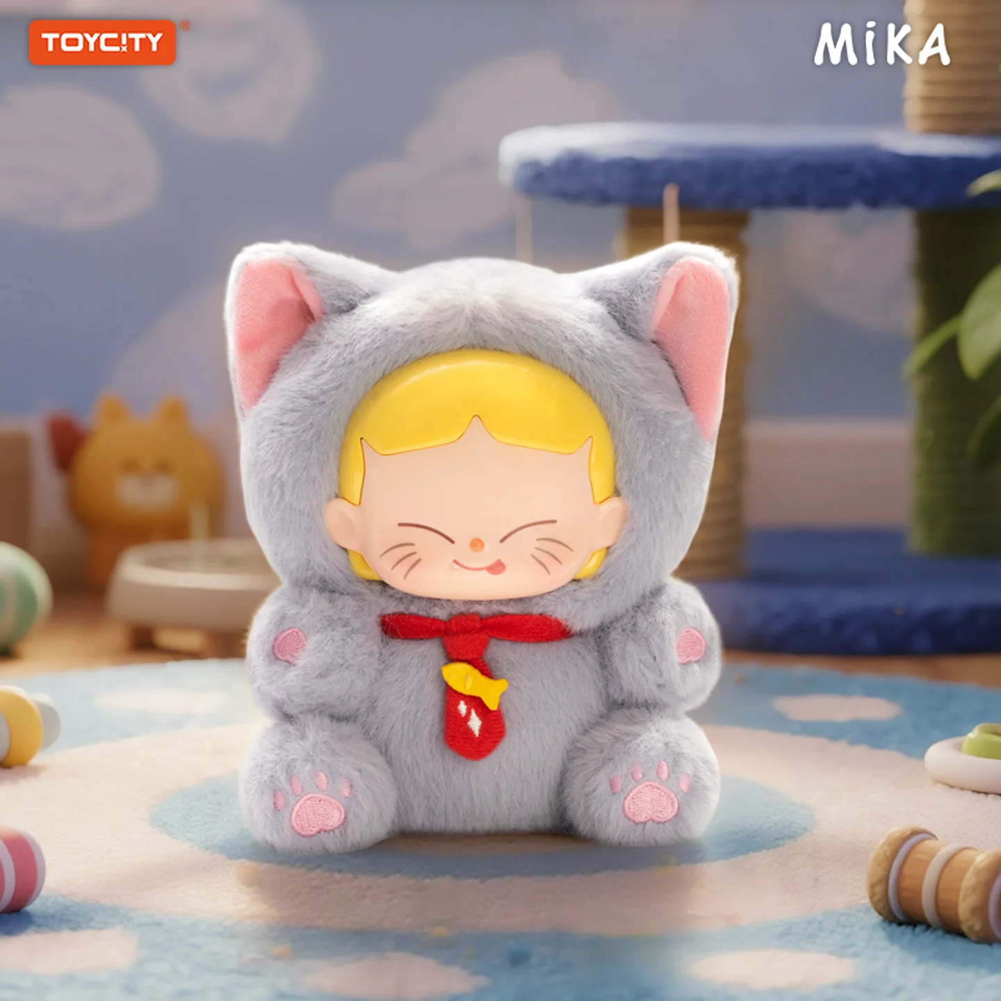 TOYCITY MIKA "Cafe Service" Blind Box - Random Plush Comfort Doll, Cute Backpack Charm & Collectible Gift