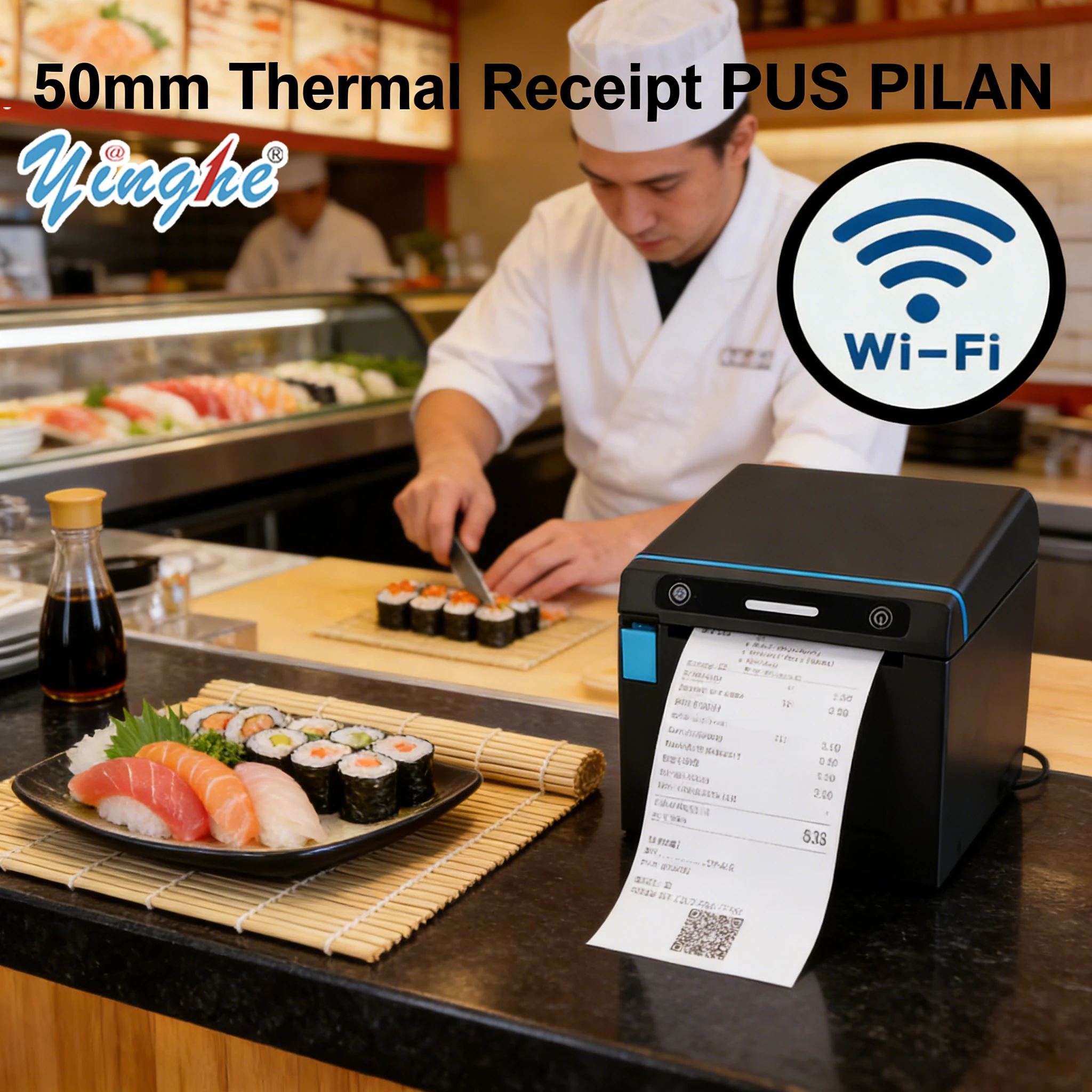 Multi-Platform Compatible Printer - 300mm/s 80mm Thermal Receipt With Auto Cutter For Seamless Delivery Service Integration