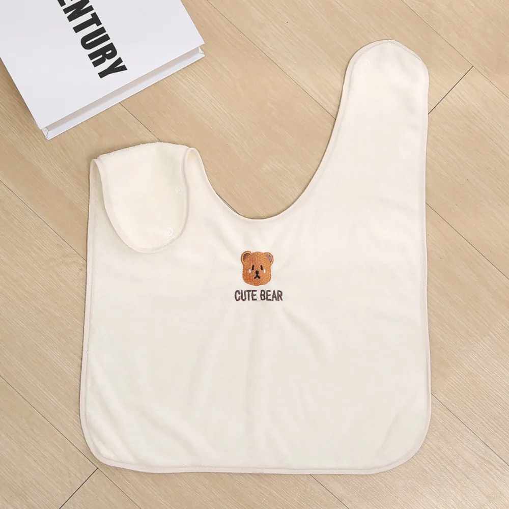 New Soft Baby Bibs Skin Friendly Adjustable Snaps Children's Washcloth Water Absorbent Toddler Face Towel for Feeding Eating