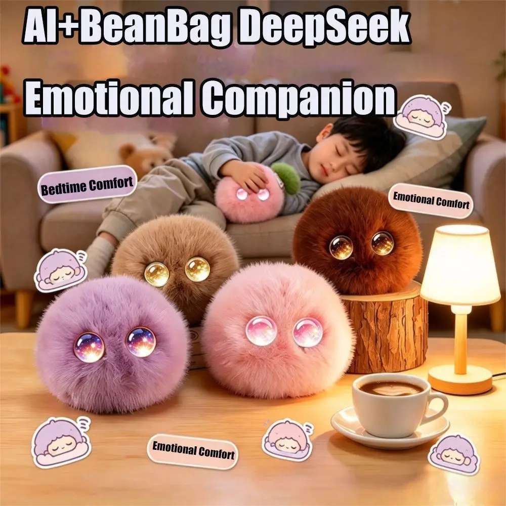66 Languages Interactive AI Plush Companion Pendant Emotional Support Plush Cute Design Desk Buddy Plush Soft Plush