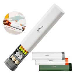 1Pcs Weekly Pill Organizer Travel Pocket Daily Pill Case Daily Planner Portable Pill Box for Pills/Vitamin/Fish Oil/Supplements