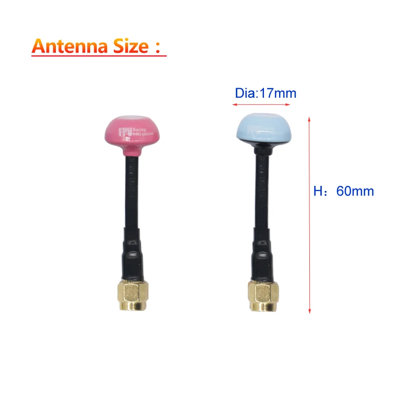 2PCS Foxeer Lollipop 4 Plus 4+ FPV Antenna 5.8G 5Dbi Omni Mini Antenna RHCP LHCP SMA FL For RC FPV Racing Drone