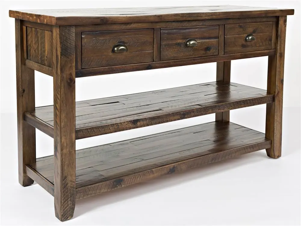 Distressed Acacia Farmhouse Console Sofa Table 50