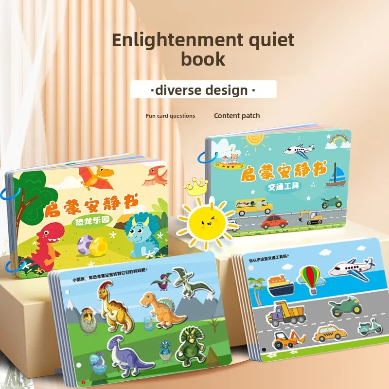 

Enlightenment: Quiet Books Tearing Books Busy Baby Hand-tearing Books Infant and Toddler Pasting Books Educational Toys