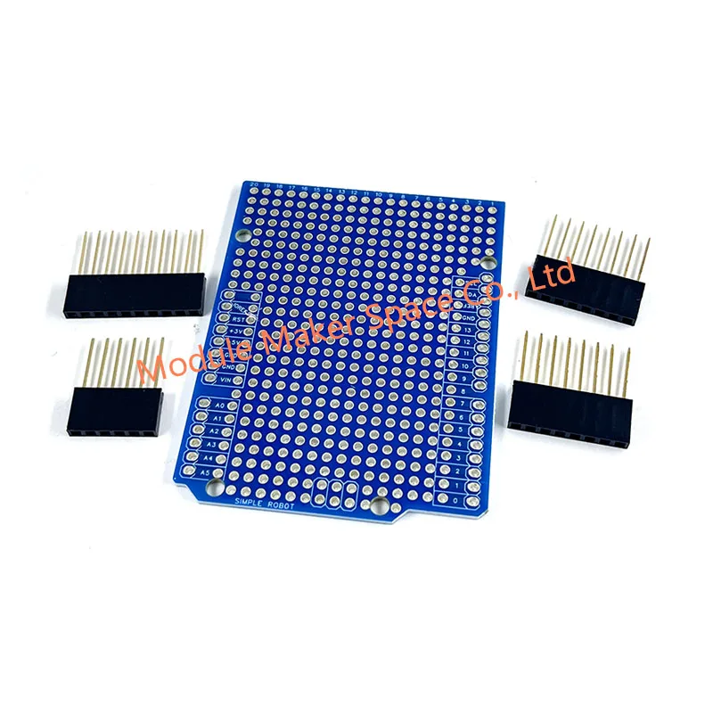 Prototype PCB Expansion Board for Arduino ATMEGA328P for UNO R3 Shield FR-4 Fiber PCB Breadboard 2mm 2.54mm Pitch With Pins DIY