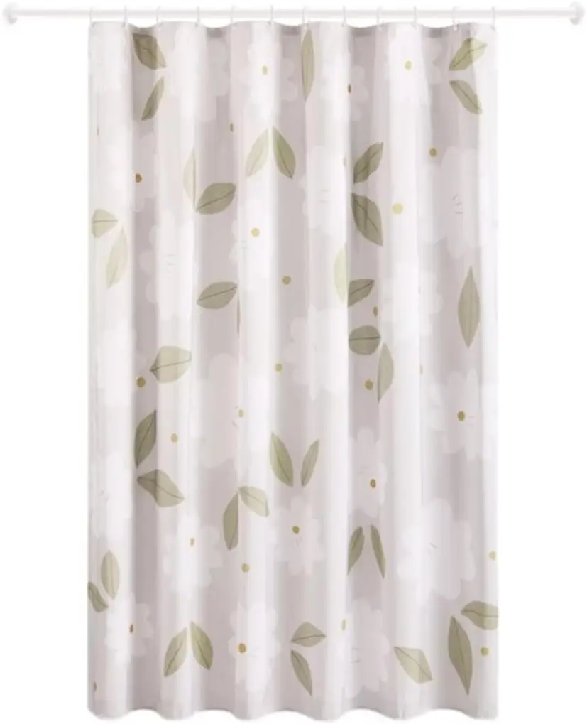 Shower Curtain Waterproof Fabric Bathroom Partition Bath Hanging