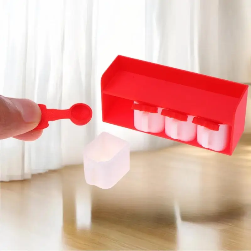 1/12 دمية صغيرة الكرتون التوابل جرة نموذج دمية المطبخ الديكور دمى منزل المشهد اكسسوارات التظاهر اللعب اللعب #1