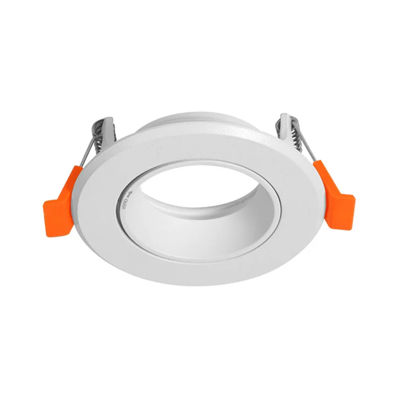 2024 New Led spot light housing cover round embedded angle adjustable GU10 MR16 GU5.3 anti-glaring downlight frame