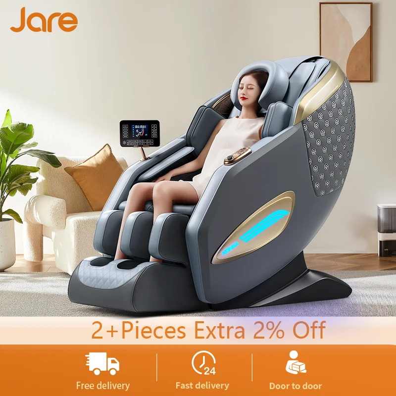 

Jare 6687B 2024 2024 new design full boby zero gravity massage chair 8d fixed roller cheap price electric music