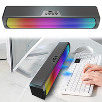 Portable Computer Sound Bar Speakers RGB Bluetooth-Compatible 5.0 Soundbar Stereo Subwoofer PC Sound Bar Surround Sound Soundbar