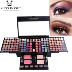 Miss Rose 180 Color Professional Eyeshadow Blush Women Cosmetic Foundation Face Powder Makeup Sets Eye Shadows Palette Set Kit