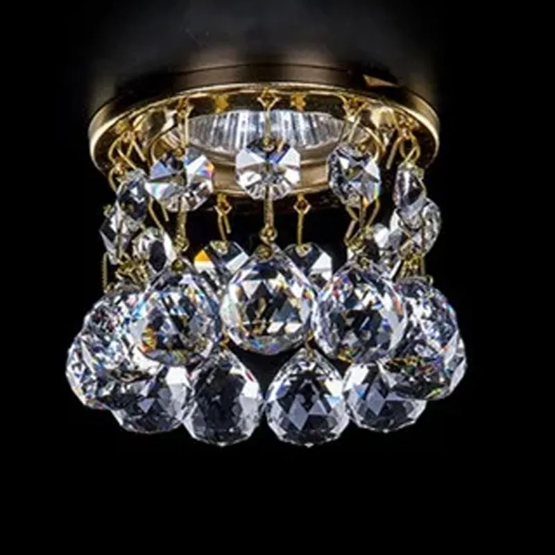 led chandelier lustres de cristal living room lighting Dia8*H7.5cm crystal corridor light New modern mini crystal lamps