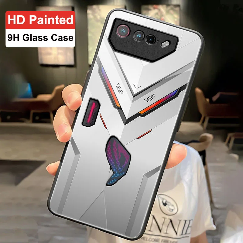 For Asus ROG Phone 7 Case ROG 7 6 5S 5 3 9H Tempered Glass Back Cases For Asus ROG 5 5S Phone Cover ROG7 ROG6 ROG5 Glass Funda - view 5