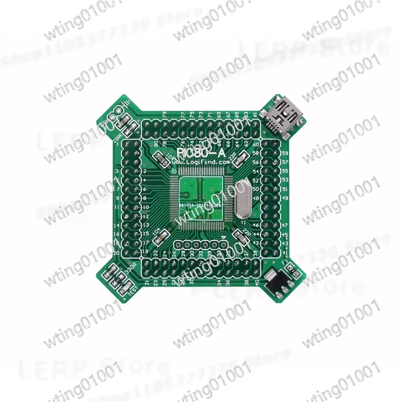 for DsPIC PIC32 PIC24 Microcontroller Dev Kit Pic80-a Bare PCB Module Unpopulated Circuit Board No Chip Included DIY