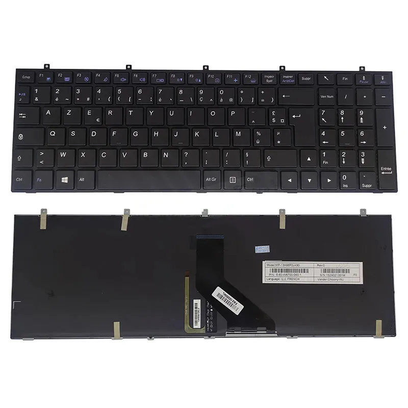 For Clevo W350 W370 W370ET W350ET W370STQ W350ST W355S W670SC W350SS W670SR French FR German GR backlit keyboard