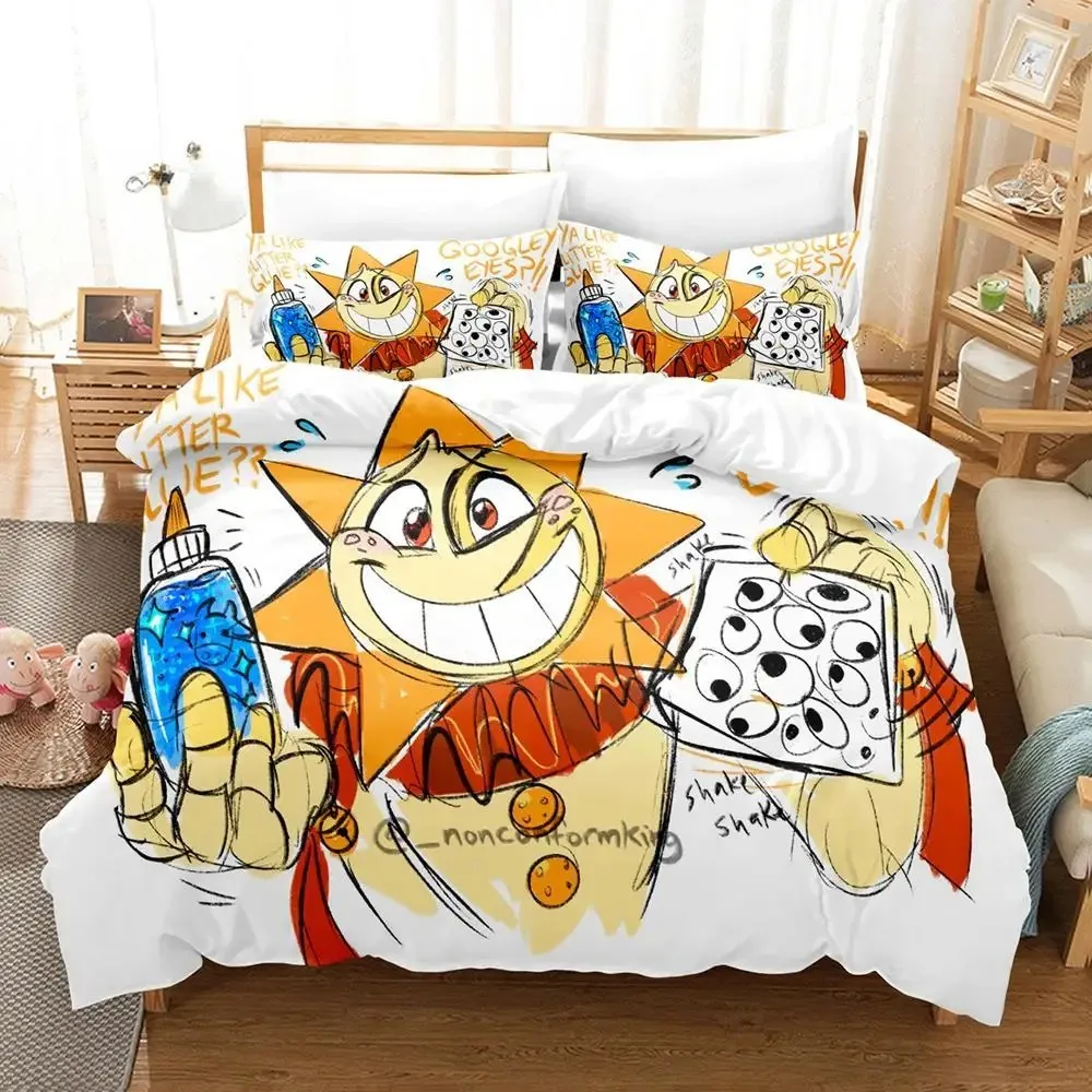 

Sundrop FNAF Bedding Set Single Twin Full Queen King Size Bed Set Aldult Boy Bedroom Duvetcover Sets 3D Print Game Bed Sheet Set