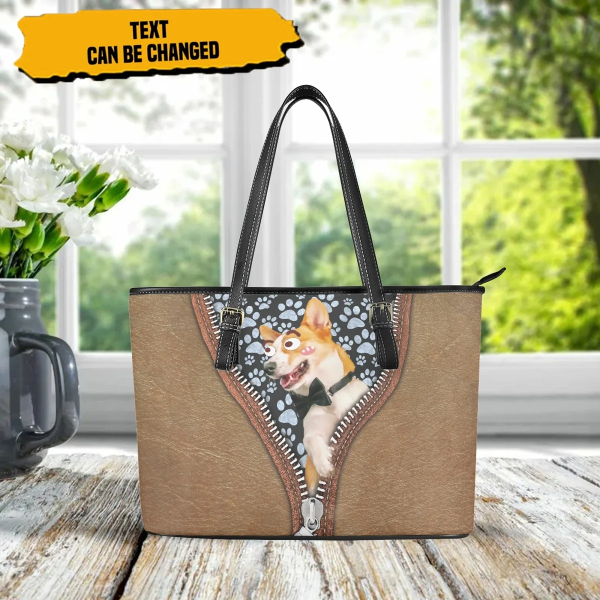 French Bulldog Zipper Luxury Design Tote Bag PU Leather Fashion Retro Small Messenger Bag Animal Print Party Clutch Carteras