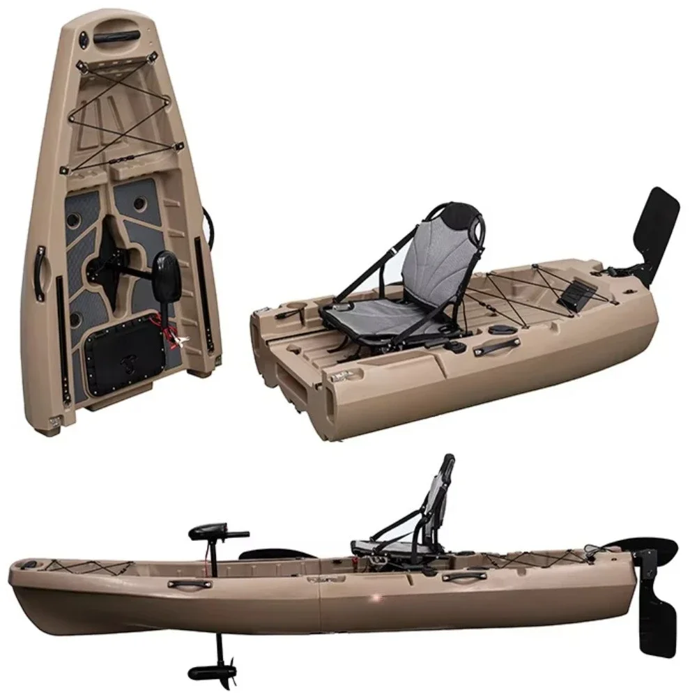 9.5FT Fishing Pedal Kayak Lldpe Plastic 2 Section Detachable Kayak view 3