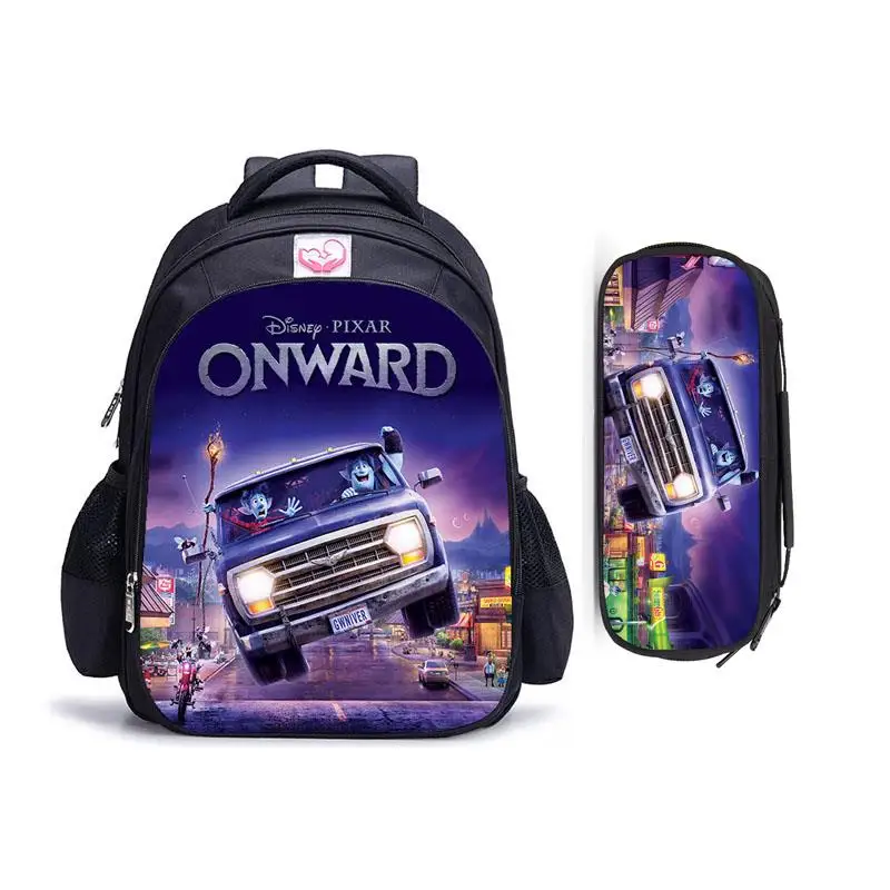 

16 Inch Cartoon Disney Onward Children School Bags Orthopedic Backpack Kids School Boys Girls Mochila Infantil Cartoon Bags