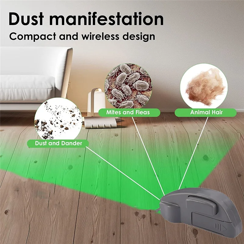 Vacuum Cleaner Dust Display LED Lamp Clean Up Hidden Dust, Pet Hair Vacuum Cleaner Accessories for Home Pet Shop