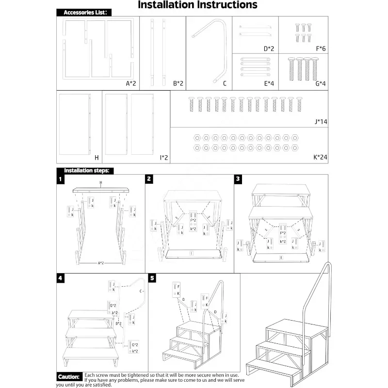 Hot Tub-trappen met leuning 3-traps RV-trappen Update 3.0 RV-trap voor buiten met antislippedalen | RV-ladders voor reisaanhangwagens