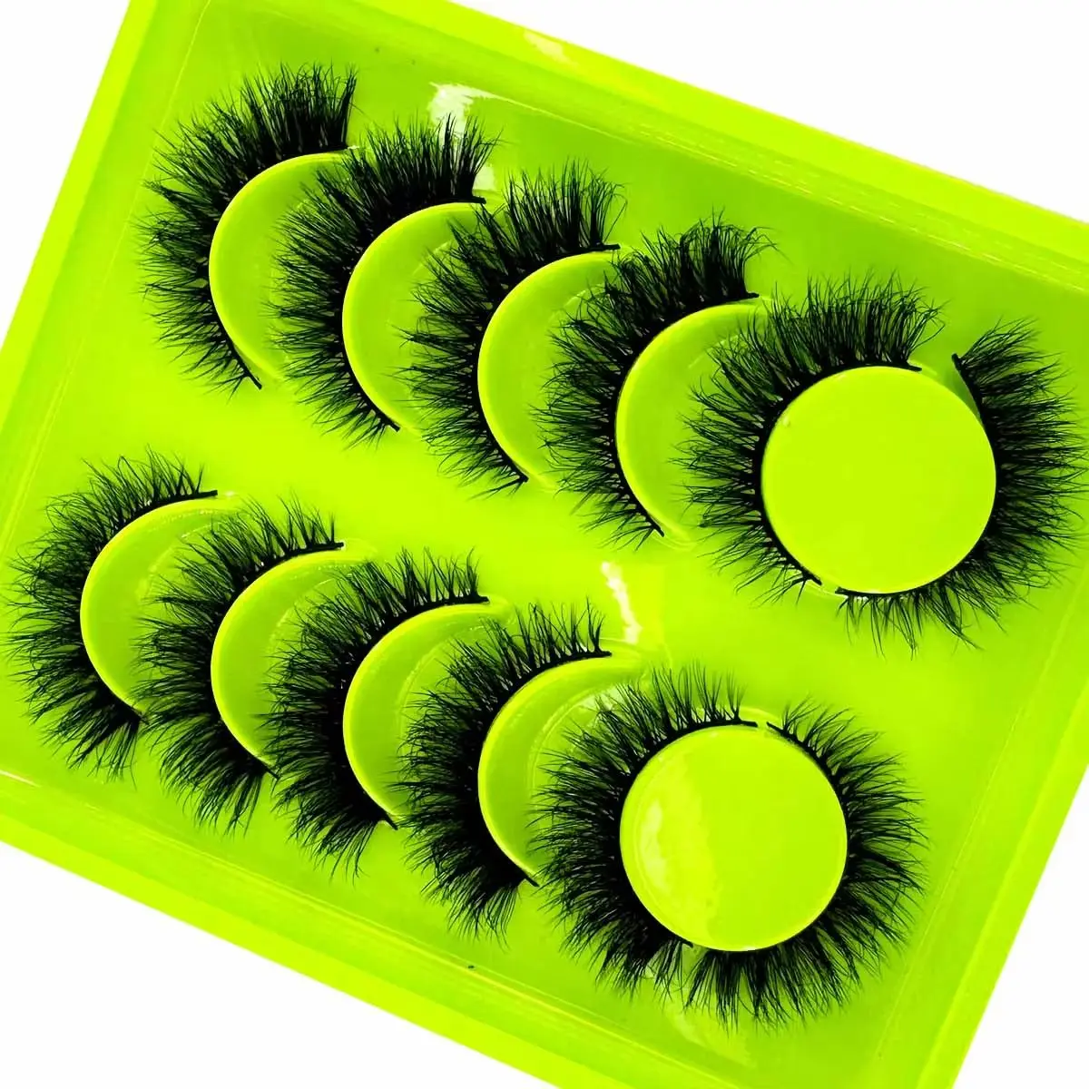 6 أزواج من الرموش الطبيعية القصيرة ثلاثية الأبعاد رموش المنك رقيق حجم المنك الرموش الصناعية القسوة الحرة رموش ناعمة يشكلون Cilios