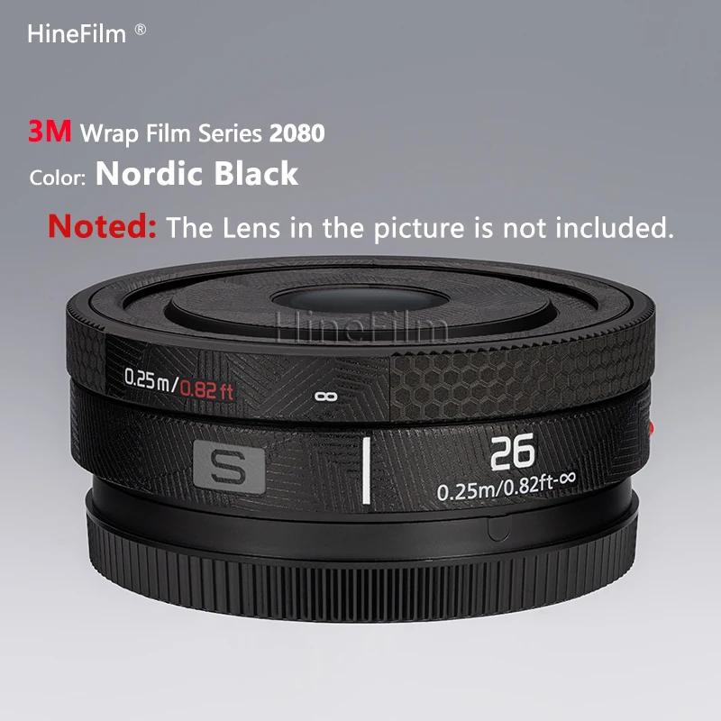 파나소닉 루믹스 S 26 F8 렌즈 데칼 스킨, Hinefilm 스킨, F8 렌즈 스티커, 26f8 랩 커버, S-R26 보호대