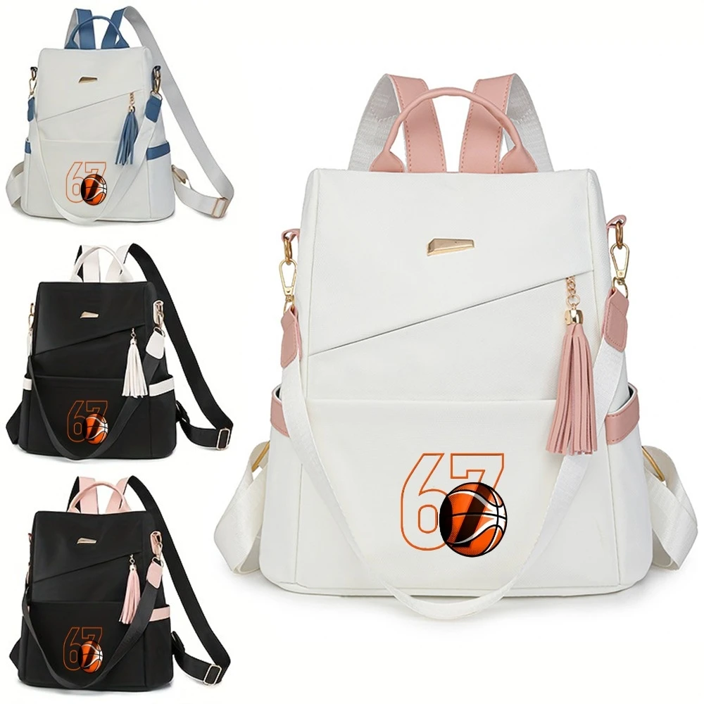 

Digital 67 Printed Lightweight Design, Adjustable Shoulder Strap, Zipper Compartment, Unisex, Suitable for School and Travel