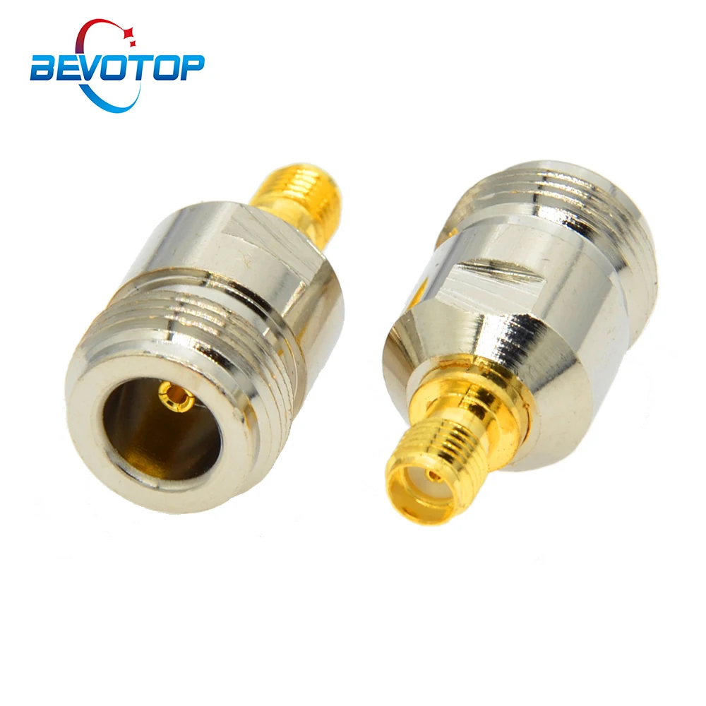 BEVOTOP 10 PCS/lot SMA Female Jack to N Female Jack Adapter RF Coax Connector Straight 50 Ohm
