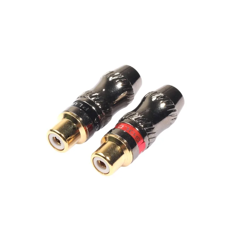 

1pcs Copper Gold-plated RCA Male/female Plug Lotus Solder Plug Audio and Video Extension Socket RCA Wiring