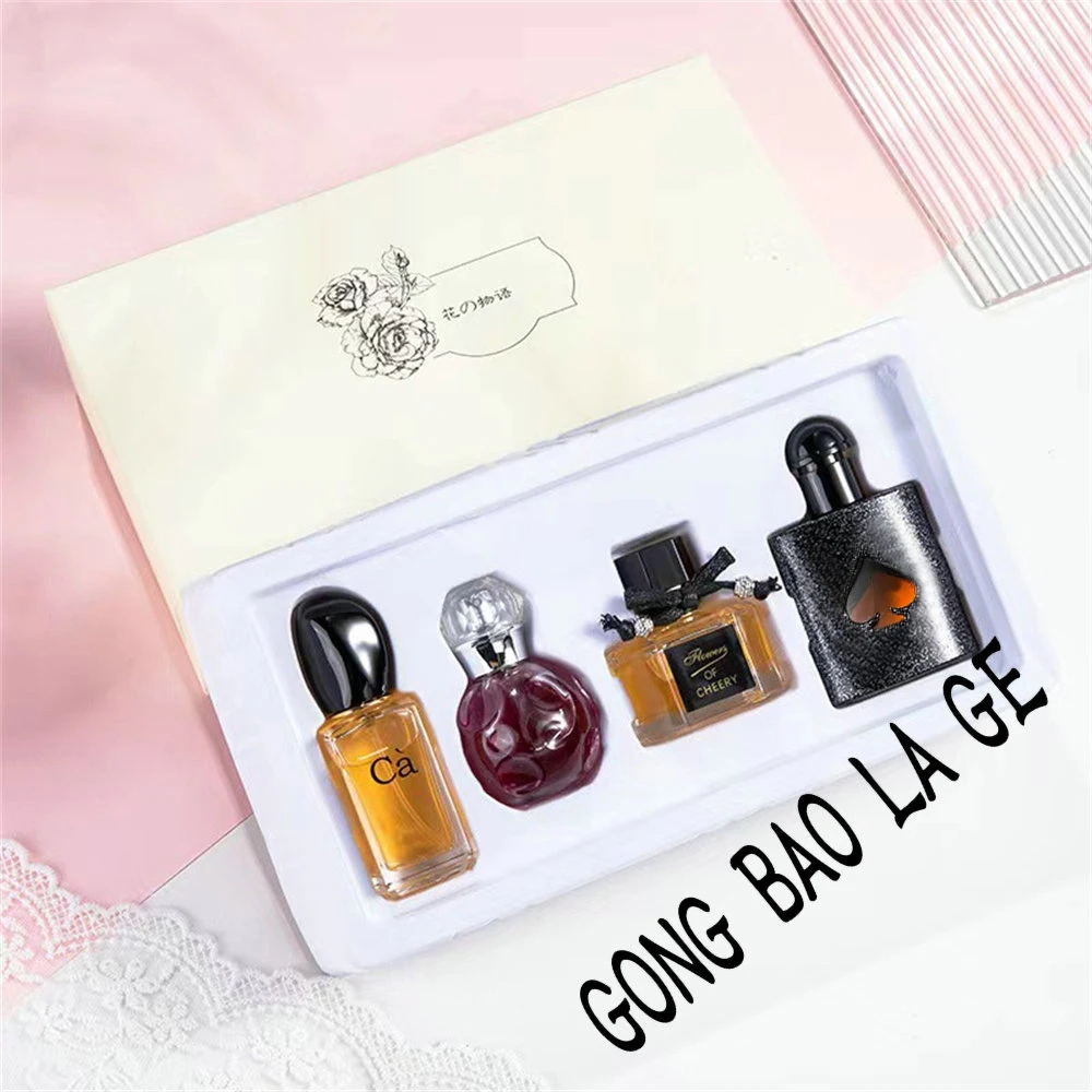 Luxury Brand Perfume Women 100ml Gift Box 4PCS Set Lasting Fragrance Pheromone Perfumes Feminino Floral Scent Spray Men Cologne