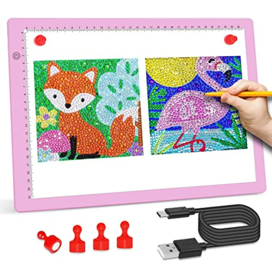 

A4 LED Light Board 3 Level Dimmable Brightness USB Power Artcraft Light Table for Tracing Light Drawing Sketch Pad for Animatio